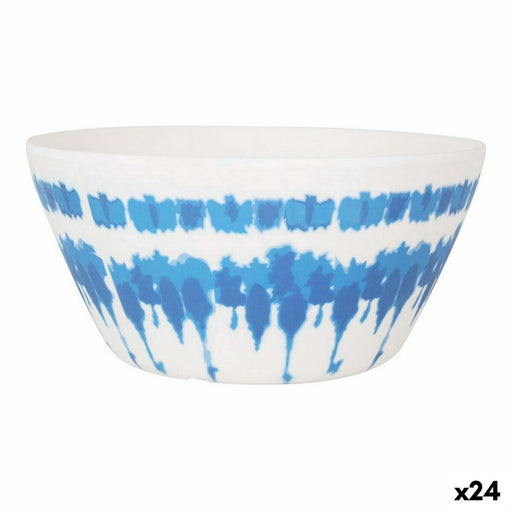 Zdjela za Salatu Santa Clara Tie-Dye Plava Bijela Melamin (24 kom.)