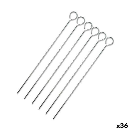 Set Štapića za Roštilj Wooow Metal 6 Dijelovi 30 cm (36 Jedinice)