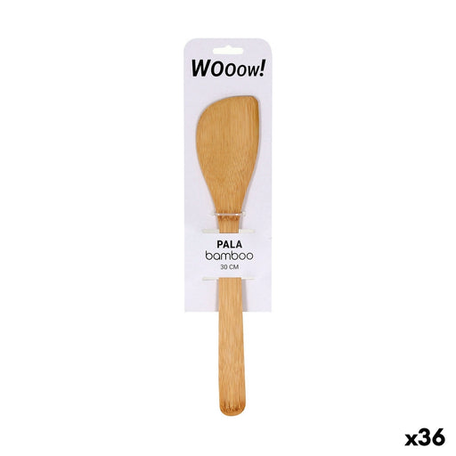 Lopatica za Kuhanje Wooow zakrivljen Bambus 30 x 6,2 x 0,8 cm (36 Jedinice)